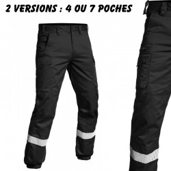 Pantalon F2 HV-TAPE 4 ou 7 poches - noir