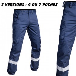 Pantalon F2 HV-TAPE 4 ou 7 poches - marine